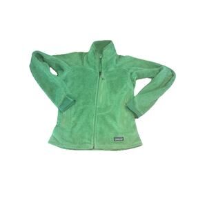 Patagonia R2 Jacket Womens S Green Polartec Power Grid Fleece Full Zip Jacket